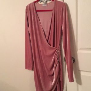 Suede pink Fashion Nova Dress